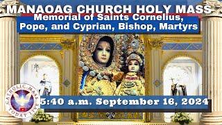 CATHOLIC MASS  OUR LADY OF MANAOAG CHURCH LIVE MASS TODAY Sep 16 2024  541a.m. Holy Rosary