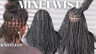 Knotless Mini twist tutorial - detailed video with TIPS