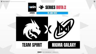 Dota 2 Live Nigma Galaxy vs Team Spirit - 1win Series @anonimdt