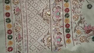 hand work suit dupattapista colour kameej  zari work  zardoji ka kaam7705893568