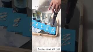 Sunscreen Oil Test