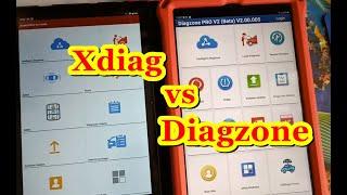 Xdiag vs Diagzone  What are the differences ? What special functions they perform ?