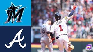 Braves Highlights vs The Marlins  2023 MLB Highlights  7223