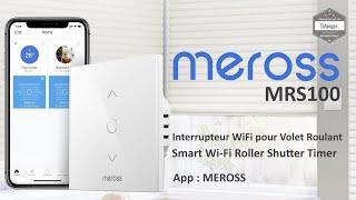 Meross WiFi Switch for Roller Shutter - Smart Wi Fi Roller Shutter Timer - Meross MRS100