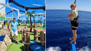 Carnival Mardi Gras Cruise Day 6 - FINAL DAY High Ropes Golf Waterpark & MORE