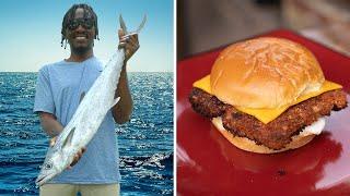 Emmanuel Williams Makes The FRESHEST Fried Fish Sandwich  Catch and Cook