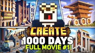 I Survived 1000 Days in Minecraft Create Mod FULL MOVIE #1