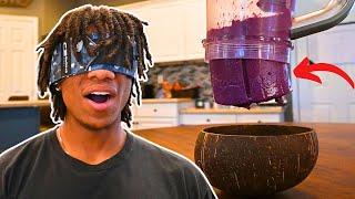 Making a Smoothie Bowl Blindfolded