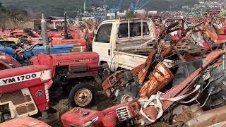 KUBOTA Japanese mini Tractors in japan  export from Hakata japan yanmar Iseki mini pick up truck