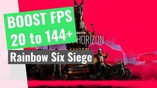 Rainbow Six Siege - How to BOOST FPS and increase performance on any PC