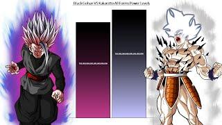 Black Gohan VS Kakarotto All Forms Power Levels  Hypothetical 