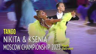 Tango = Nikita Sychev & Ksenia Stepanova = Moscow Championship 2023 Youth Ballroom 2R