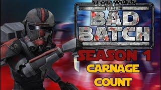 The Bad Batch Season 1 Carnage Count