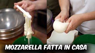 FACCIAMO LA MOZZARELLA A CASA RICETTA FACILISSIMA