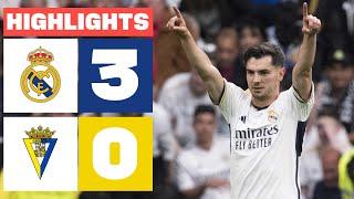 REAL MADRID 3 - 0 CÁDIZ CF  RESUMEN LALIGA EA SPORTS