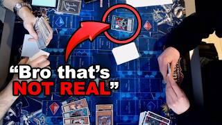 Yu-Gi-Oh player caught using a FAKE CARD