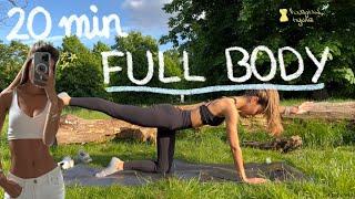 20MIN everyday full body hourglass pilates workout  no equipment  slim waist and toned body