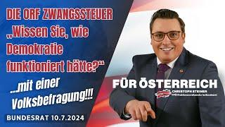 DIE ORF ZWANGSSTEUER „Wissen Sie wie Demokratie funktioniert hätte?“ -mit einer Volksbefragung