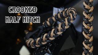 HOW TO MAKE CROOKED HALF HITCH PARACORD BRACELET EASY PARACORD TUTORIAL DIY.