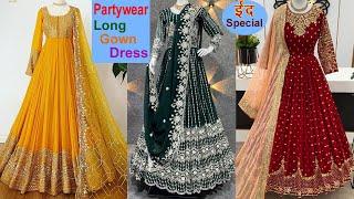 latest partywear long gown dress  gaun dress design  #longdress #partywear #gown #2024  #fashion