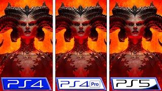 Diablo IV  PS4 - PS4 Pro - PS5  Graphics Comparison  Beta