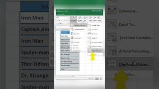 Highlight Duplicate Values in Excel  Excel Shortcuts #shorts #excel