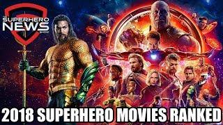 All 2018 Superhero Movies Ranked - Avengers Infinity War Black Panther Spider-Verse Aquaman