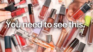 Watch this *before* you buy another lip gloss or lip oil HUGE DECLUTTER