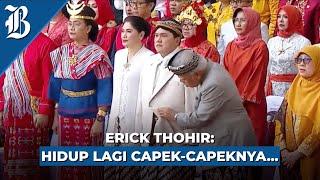 Lucunya Menteri Basuki ‘Iseng’ ke Erick Thohir Saat Upacara di Istana