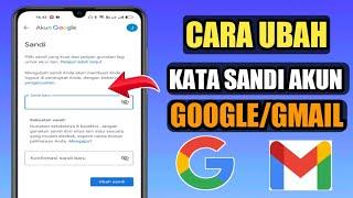 Cara Mengubah Kata Sandi Akun Google  Cara Ganti Kata Sandi Akun Gmail