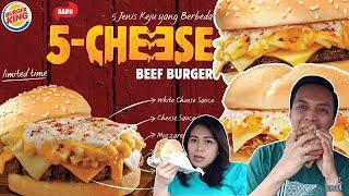 NYOBAIN MENU BARU BURGER KING  5 CHEESE BURGER  BURGER DENGAN 5 JENIS KEJU YANG BERBEDA