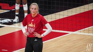 Nebraska Volleyball Sights and sounds from practice part two