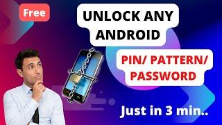 How to unlock Password Pattern lock on Android without losing Data 2023 certified Method 