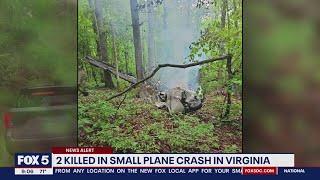Virginia plane crash 2 victims identified after aircraft goes down in Fluvanna County
