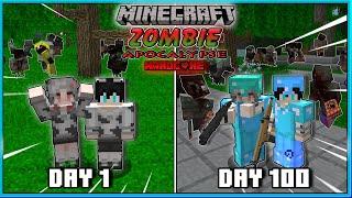 TÓM TẮT 100 NGÀY SINH TỒN MINECRAFT ZOMBIE APOCALYPSE CÙNG NGƯỜI YÊU SIÊU KHÓ 