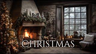 Christmas Ambience and Music  crackling fire traditional Christmas carols in a new coat