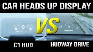 Best Car Heads Up Display? Hudway Drive Vs C1 HUD Compared