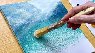 How to Paint Lake Scenery  Acrylic Painting for Beginners