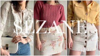 SEZANE try-on haul SIZING FIT MODHOTS - Sézane Summer Collection