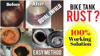 Solved Remove RUST from fuel tank  No ElectrolysisDIYRoyal Enfield Tank Rescue@royalenfield