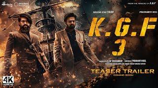 KGF Chapter 3  Hindi Trailer 2024  Rocking Star Yash Prabhas  Hombale Films