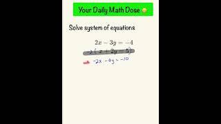 How To Solve System Of Equations With Elimination  Algebra