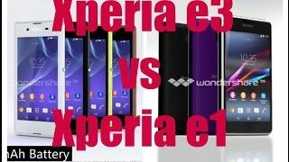 Xperia e3 vs Xperia e1 Official Ads + Features