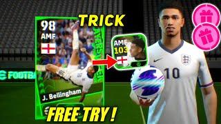 Trick To Get 103 Rated J. Bellingham From Potw National Pack  eFootball 2024 Mobile