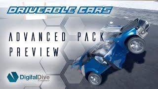 Driveable Cars Advanced Pack Preview - drifting car damage and deformation in Unreal Engine 4