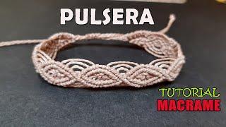 Como Hacer PULSERA DE HILO fácil y rápido Paso a Paso  DIY Easy Macrame Friendship Bracelet