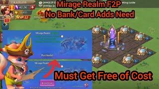 Trick How to Get Free Mirage Realm Trail Without BankCard Linked  Lords Mobile