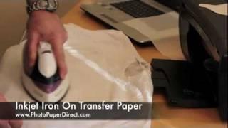 Iron On Transfer Paper Tutorial By Photo Paper Direct