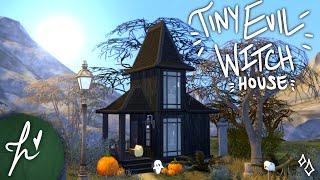 TINY EVIL WITCH LOFT HOUSE - 10K STARTER  The Sims 4  Speed Build