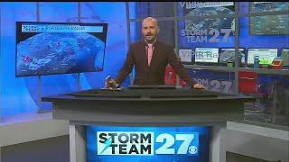 Storms and a temperature drop in the forecast